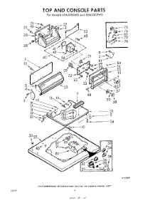 04 - Top And Console parts for Whirlpool Washer LXA5305W0 / from AppliancePartsPros.com