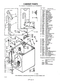 02 - Cabinet parts for Whirlpool Washer LVA4000W3 / from AppliancePartsPros.com