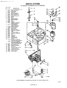 03 - Drive parts for Whirlpool Washer LVA4000W3 / from AppliancePartsPros.com