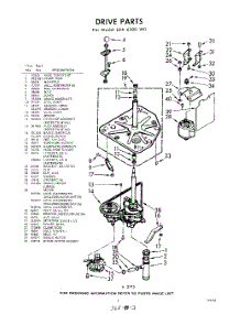 03 - Drive parts for Whirlpool Washer LDA6300W0 / from AppliancePartsPros.com