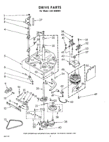 02 - Drive parts for Whirlpool Washer LHA6680W1 / from AppliancePartsPros.com