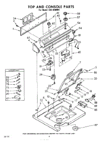 04 - Top And Console parts for Whirlpool Washer LHA6680W1 / from AppliancePartsPros.com