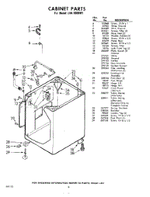 06 - Cabinet parts for Whirlpool Washer LHA6680W1 / from AppliancePartsPros.com