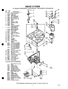 03 - Drive parts for Whirlpool Washer LWA5300W2 / from AppliancePartsPros.com