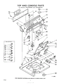 04 - Top And Console parts for Whirlpool Washer LFA7505W0 / from AppliancePartsPros.com