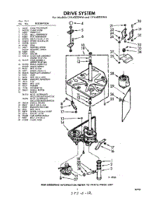 03 - Drive parts for Whirlpool Washer LVA4000W4 / from AppliancePartsPros.com
