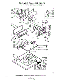 04 - Top And Console parts for Whirlpool Washer LXA5305W1 / from AppliancePartsPros.com