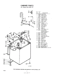 02 - Cabinet parts for Whirlpool Washer LDA6300W1 / from AppliancePartsPros.com