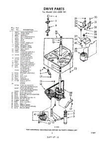 03 - Drive parts for Whirlpool Washer LDA6300W1 / from AppliancePartsPros.com
