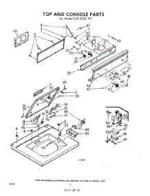 04 - Top And Console parts for Whirlpool Washer LDA6300W1 / from AppliancePartsPros.com