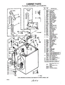 02 - Cabinet parts for Whirlpool Washer LVA4000W5 / from AppliancePartsPros.com