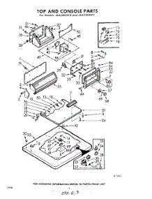 04 - Top And Console parts for Whirlpool Washer LXA5305W3 / from AppliancePartsPros.com
