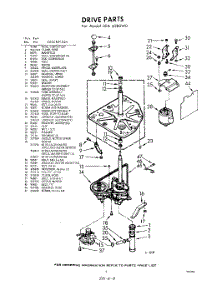 03 - Drive parts for Whirlpool Washer LDA6380W0 / from AppliancePartsPros.com
