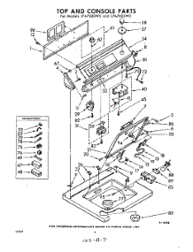 04 - Top And Console parts for Whirlpool Washer LFA7600W0 / from AppliancePartsPros.com
