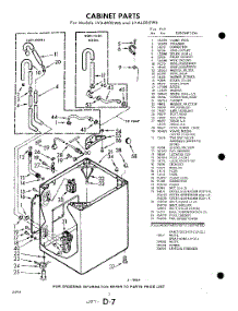 02 - Cabinet parts for Whirlpool Washer LVA4000W6 / from AppliancePartsPros.com