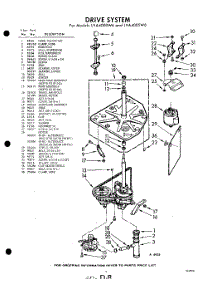 03 - Drive parts for Whirlpool Washer LVA4000W6 / from AppliancePartsPros.com