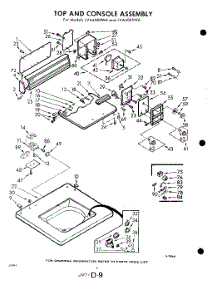 04 - Top And Console parts for Whirlpool Washer LVA4000W6 / from AppliancePartsPros.com