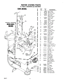 08 - Water System parts for Whirlpool Washer LHA6700W2 / from AppliancePartsPros.com