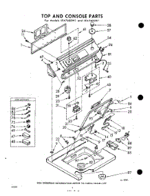 04 - Top And Console parts for Whirlpool Washer LFA7600W1 / from AppliancePartsPros.com
