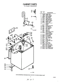 02 - Cabinet parts for Whirlpool Washer LDA6380W1 / from AppliancePartsPros.com