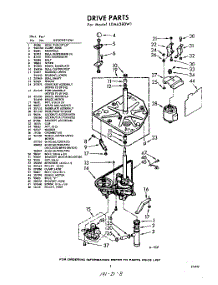 03 - Drive parts for Whirlpool Washer LDA6380W1 / from AppliancePartsPros.com