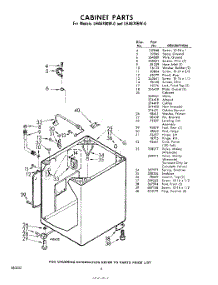 06 - Cabinet parts for Whirlpool Washer LHA6705W0 / from AppliancePartsPros.com