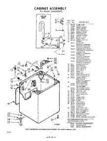 02 - Cabinet parts for Whirlpool Washer LDA6400W0 / from AppliancePartsPros.com