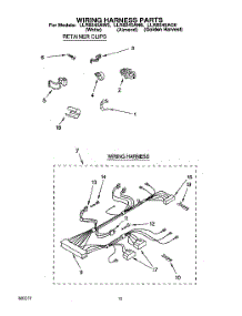 08 - Wiring Harness parts for Whirlpool Washer LLR8245AG0 / from AppliancePartsPros.com