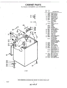 02 - Cabinet parts for Whirlpool Washer LFA7605W0 / from AppliancePartsPros.com