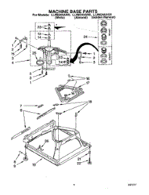07 - Machine Base parts for Whirlpool Washer LLR8245AN0 / from AppliancePartsPros.com
