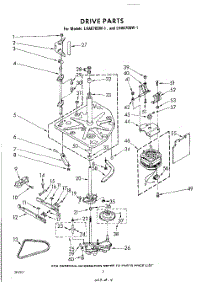 02 - Drive parts for Whirlpool Washer LHA6705W1 / from AppliancePartsPros.com