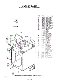 06 - Cabinet parts for Whirlpool Washer LHA6705W1 / from AppliancePartsPros.com