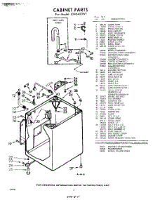 02 - Cabinet parts for Whirlpool Washer LDA6400W1 / from AppliancePartsPros.com