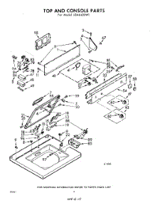 04 - Top And Console parts for Whirlpool Washer LDA6400W1 / from AppliancePartsPros.com