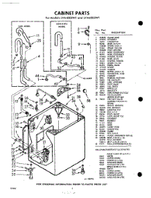 02 - Cabinet parts for Whirlpool Washer LVA4005W1 / from AppliancePartsPros.com
