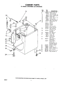 06 - Cabinet parts for Whirlpool Washer LHA6705W2 / from AppliancePartsPros.com