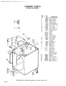 06 - Cabinet parts for Whirlpool Washer LHA6800W0 / from AppliancePartsPros.com