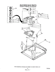 10 - Machine Base parts for Whirlpool Washer Dryer Combo LT7000XTM1 / from AppliancePartsPros.com