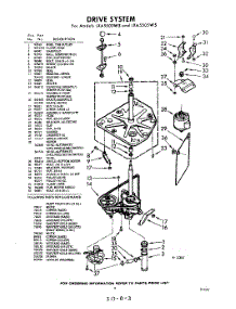 03 - Drive parts for Whirlpool Washer LXA5500W5 / from AppliancePartsPros.com