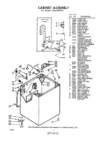02 - Cabinet parts for Whirlpool Washer LDA6480W0 / from AppliancePartsPros.com
