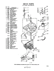 03 - Drive parts for Whirlpool Washer LDA6480W0 / from AppliancePartsPros.com