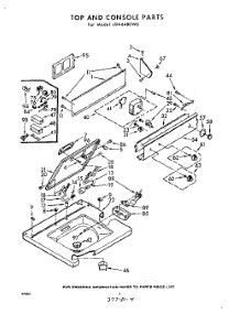 04 - Top And Console parts for Whirlpool Washer LDA6480W0 / from AppliancePartsPros.com