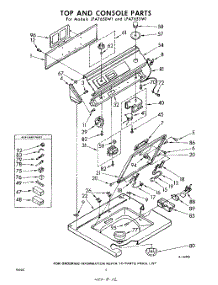 04 - Top And Console parts for Whirlpool Washer LFA7650W1 / from AppliancePartsPros.com