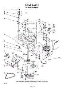 02 - Drive parts for Whirlpool Washer LHA6800W1 / from AppliancePartsPros.com
