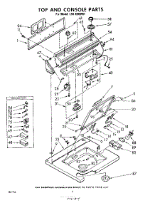 04 - Top And Console parts for Whirlpool Washer LHA6800W1 / from AppliancePartsPros.com