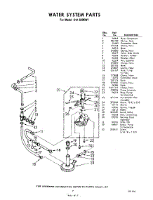 07 - Water System parts for Whirlpool Washer LHA6800W1 / from AppliancePartsPros.com