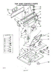 06 - Top And Console parts for Whirlpool Washer LHA6900W0 / from AppliancePartsPros.com