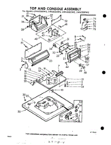 04 - Top And Console parts for Whirlpool Washer LWA5305W2 / from AppliancePartsPros.com