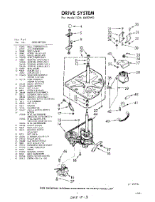 03 - Drive parts for Whirlpool Washer LDA6680W0 / from AppliancePartsPros.com