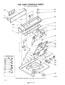 04 - Top And Console parts for Whirlpool Washer LDA6680W0 / from AppliancePartsPros.com